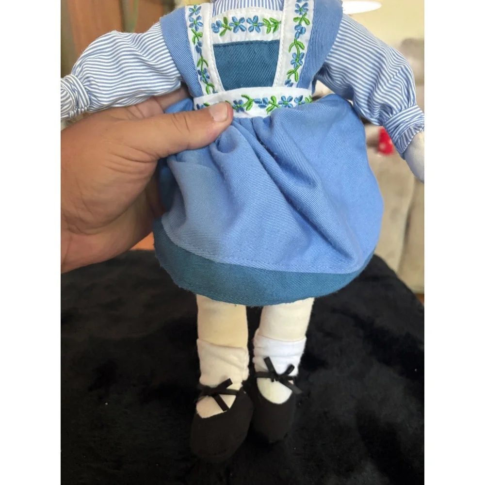 Disney Theatrical Group Frozen Elsa Village Dress Rag Doll Plush Embroidered